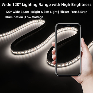 SMD 2835 CCT <span class=keywords><strong>LED</strong></span> Strip ánh sáng 120-240leds/M 12V 24V USB đồng linh hoạt Dimmable cho phòng ngủ tủ bếp môi trường xung quanh trang trí - Product Image 3