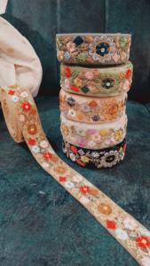 Tela de encaje de red de gama alta para saris de novia Vestidos de diseñador y ropa de fiesta Exportación al por mayor para compradores globales - Product Image 4