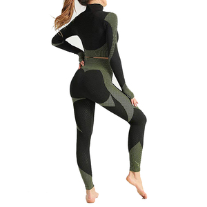 Conjuntos de Yoga para Niñas Hechos de Spandex y Poliéster Más Vendidos, Ropa Deportiva Activa para Adultos, Conjuntos de Gimnasio y Fitness con Logotipo Personalizado - Product Image 4