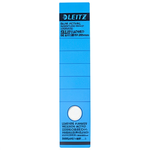 ป้ายติดหลังแฟ้ม LEITZ สีน้ำเงิน แบบมีรูเจาะ ขนาดกว้าง/ยาว 61.5 x 285 มม. บรรจุ 10 ป้าย/แพ็ค สำหรับใช้ในสำนักงาน - Product Image 3