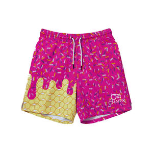 Pantalones cortos de verano de secado rápido de baloncesto de malla de helado de gofres personalizados pantalones cortos transpirables de goteo de helado para hombres pantalones cortos de aspersión - Product Image 2