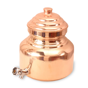 เครื่องจ่ายน้ำทำจากทองแดงบริสุทธิ์ขนาด12ลิตรดีไซน์พกพาผลิตจากอินเดีย - Product Image 5