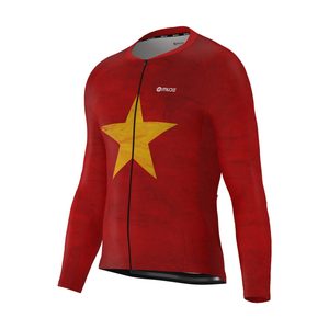 <b>Men's</b> <b>Cycling</b> <b>Long</b> <b>Sleeve</b> <b>Jersey</b>-Breathable Lightweight Polyester Bike Shirt - Product Image 1