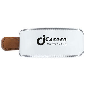 Cinturón de levantamiento de pesas de piel de vaca de 10 mm ajustable, equipo de entrenamiento de cuero de gimnasio personalizado con soporte trasero - Product Image 2
