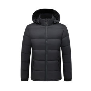 Chaqueta de Hombre Personalizada de Lona, Estilo Urbano, con Forro de Algodón, 100% Fibra de Poliéster, Impermeable y Ecológica para Otoño, con Logotipo Frontal - Product Image 1