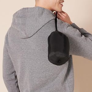 Manteau long thermique d'hiver avec capuche en duvet épais et matelassé isolé veste d'extérieur mode pour hommes - Product Image 4