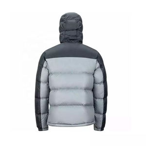 Veste d'hiver personnalisée en duvet pour hommes Conception de logo Impression imperméable à l'eau Bulle de bleu blanc noir Manteau à manches longues Veste bouffante pour hommes - Product Image 5