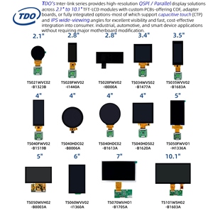 מודול LCD תעשייתי בגודל <span class=keywords><strong>7</strong></span> אינץ' מסוג IPS TFT עם ממשק QSPI/SPI/8080 ברזולוציה 800x480 ומסך מגע קיבולי עבור ESP32/Arduino/STM32 - Product Image 5