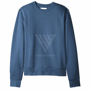 เสื้อสเวตเตอร์คอกลมสำหรับผู้ชายเสื้อสเวตเตอร์คอตตอนออร์แกนิก100% เป็นมิตรต่อสิ่งแวดล้อมสำหรับฤดูหนาวเสื้อกันหนาวพิมพ์โลโก้ได้ตามต้องการ - Product Image 4