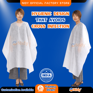 Nidy ผ้ากันเปื้อนทางการแพทย์กันน้ำใช้แล้วทิ้งสบายทนทานสำหรับสุขอนามัยในห้องแล็บ PPE ปลอดภัยใช้ในการดูแลสุขภาพความงามส่วนบุคคล - Product Image 3