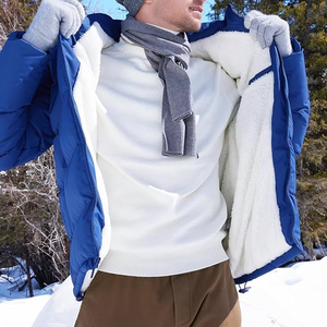 Abrigo hinchado, chaqueta acolchada cálida repelente al agua para hombre, chaqueta acolchada ligera empacable para hombre, chaqueta acolchada con aislamiento de invierno - Product Image 5