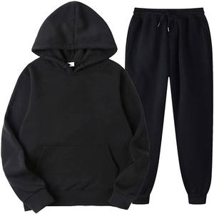 Men's Hooded Sports Tracksuit Unisex Two-Piece <b>Running</b> tracksuit Long Sleeve Pullover <b>Hoodies</b> Sweatshirt and Sweatpants set - Product Image 1