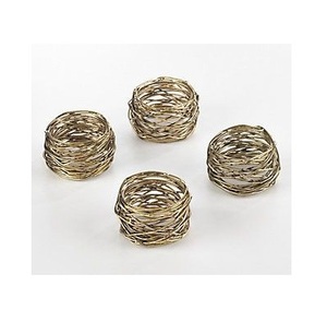 Main En Métal Rond De Serviette Titulaire Gros Décoration De Table De Mariage Rond De Serviette Fabricant - Product Image 3