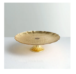 Soporte de pastel de latón de diseño elegante, plato de madera de alta calidad para servir y plato para pastel, soporte para pastel de boda - Product Image 6