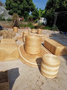 ราคาต่ําสุดเบาะรองนั่งทรงกลมผักตบชวาขายส่งสะดวกสบายจากโรงงานเวียดนามโดยตรง - Product Image 6