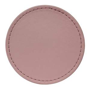 Sous-verre en cuir de forme ronde à prix de gros sous-verre lavable de haute qualité avec coutures pour la décoration d'hôtel - Product Image 1