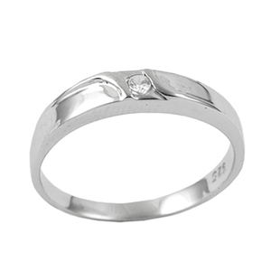 Venta caliente anillo de boda 925 joyería de plata esterlina al por mayor anillo de ajuste de piedra de circón pavé - Product Image 3