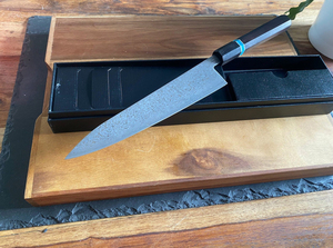 Cuchillo de Chef de acero inoxidable hecho a mano OEM nuevo personalizado al por mayor 2025 con mango de madera mejor cuchillo de cocina para chef - Product Image 5