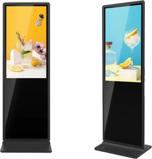 43-дюймовый цифровой экран напольная подставка Android киоск рекламные плееры Портативный плакат Digital Signage