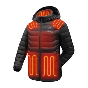 Chaqueta Acolchada con Calefacción para Hombre, Abrigo de Invierno con Capucha, Cierre de Cremallera, Resistente al Viento, Ropa Exterior Cálida - Product Image 1