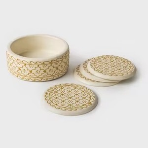 Ensemble de sous-verres en bois de qualité supérieure Sous-verres à thé en bois de haute qualité Vaisselle Tapis et tampons pour la décoration de table et l'utilisation quotidienne - Product Image 4