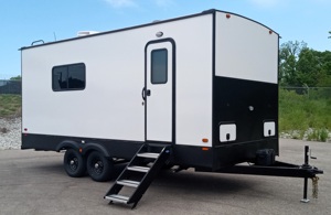 New 20 Mobile Office Command <b>Trailer</b> w/ AC/Heat Container <b>Trailer</b> for Sale Temporary Office Use Container <b>Trailer</b> for Sale - Product Image 2