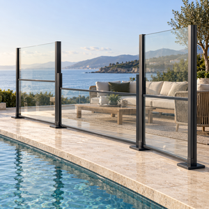 WISE COMPANY 120x150 Outdoor Powder Coated Aluminum Pergola Tempered Glass Motorized Wind System Classic Luxury Eco-Friendly - Product Image 4