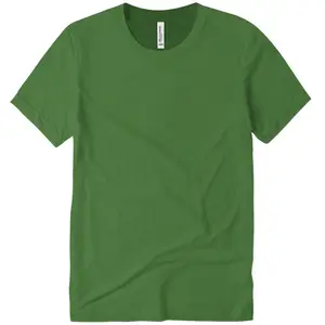カスタムロゴ少量Tシャツグリーンベラキャンバスメンズ半袖TシャツソフトスタイルTシャツ