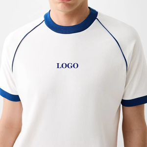 Logotipo personalizado 100% algodón Boxy Fit camisetas en blanco para hombres 2025 manga corta de alta calidad con cuello redondo Camiseta para hombres comodidad - Product Image 3