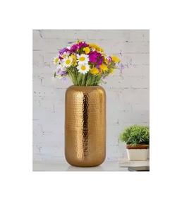 Vase à fleurs décoratif en métal doré pour la décoration de jardin intérieur et extérieur vase à fleurs décoratif intérieur et extérieur - Product Image 3