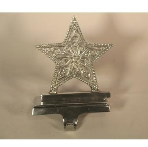 Stylish star Christmas <b>Stocking</b> <b>Holder</b> Metal Stand Durable Festive Decor Mantle Elegant Holiday Display Perfect Gift for Family - Product Image 1