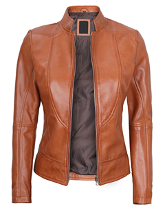 Gran oferta, chaqueta de cuero OEM de alta calidad para mujer, prendas de vestir exteriores, estilo de moda, nuevo modelo, cremallera informal para mujer, chaquetas de cuero - Product Image 1