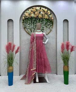 ชุดสูทคาราราสำหรับผู้หญิงมุสลิมสไตล์บูติคแบบแยกสไตล์บูติคผ้าไหมชุดเย็บติดสนามหญ้าชุดปาร์ตี้แต่งงาน Eid เสื้อผ้าอิสลาม - Product Image 3