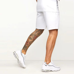 Vêtements d'été pour hommes, vêtements de sport à logo personnalisé, ensemble de 2 pièces, costumes courts imprimés de couleur unie, meilleure vente, chemise - Product Image 5