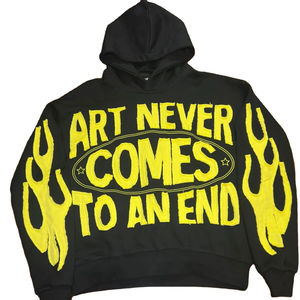 Custom Sport 100% Cotton Street Sudadera con capucha para hombre de gran tamaño con bordado desgastado Sun fade puff print - Product Image 1