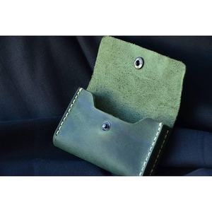 Tarjetero Delgado personalizado, regalo hecho a mano para él, billetera delgada de cuero, regalo de Navidad, regalo de Navidad, 2017 - Product Image 3