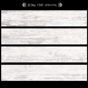 Azulejos de cerámica de madera brillante de 200x1200mm de diseño moderno, azulejos de suelo y pared ignífugos impermeables, embalaje de techos artísticos - Product Image 6