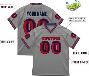 Camisetas de fútbol americano para equipos universitarios, ropa deportiva de malla de poliéster transpirable de secado rápido, equipo de impresión por sublimación, tallas grandes - Product Image 2