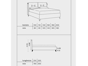 Cama Moderna Tapizada en Tela, Suave y Acogedora, con Caja de Almacenamiento Opcional para Ahorrar Espacio y Material Superior Personalizable - Tamaño Queen/King - Product Image 5