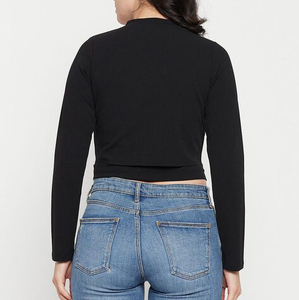 เสื้อครอปผู้หญิงผ้าฝ้ายโพลีเอสเตอร์เสื้อครอป Y2k น้ำหนักเบาเป็นมิตรกับสิ่งแวดล้อม - Product Image 4