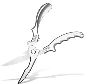 Logo personnalisé chinois utilitaire cisaillement en acier inoxydable forgé canard poisson ciseaux de cuisine robustes de haute qualité par ANAAIF - Product Image 1