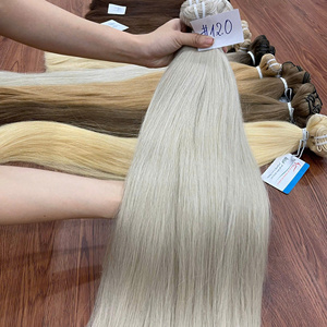 Luxe Remy Cheveux Trame Extensions Vietnamien Double Dessiné Teint Cheveux Machine À Coudre Tissage De Cheveux Humains - Product Image 3