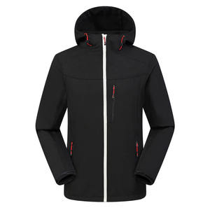 Nuevas chaquetas de concha suave, diseño personalizado, ropa de trabajo de invierno para hombres, forro polar a prueba de viento, cuello levantado - Product Image 5