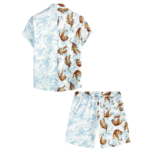 <b>Men</b> Sets Short Sleeve T <b>Shirt</b> and Shorts Solid Color <b>Men's</b> Clothing Wholesale <b>Summer</b> Wear New Arrival <b>Men's</b> Sets - Product Image 2