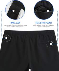 Pantalones cortos de malla atléticos personalizados con forro de compresión bolsillo para teléfono estilo deportivo para entrenamiento deportes Fitness gimnasio correr Jogging - Product Image 5