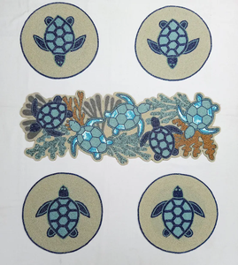 นักวิ่งลูกปัดที่มีความต้องการสูงผ้าปูโต๊ะประดับด้วยลูกปัดหรูหราดีไซน์แบบปักสำหรับโรงแรมงานแต่งงานและนักวิ่งตกแต่งบ้าน - Product Image 5