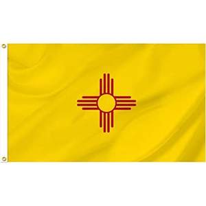 Drapeau du Nouveau-Mexique 3x5 pieds, double face, 3 couches, polyester, fabriqué aux États-Unis par USA TOP FLAGSINC avec 2 attaches en laiton - Product Image 6