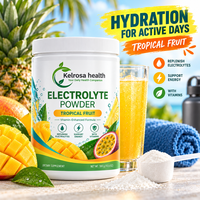 Poudre d'électrolytes en vrac pour usine, marque privée OEM, mélange de boisson hydratante à 6 électrolytes essentiels avec vitamine C et zinc