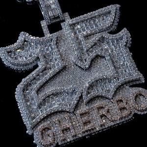 Pendentif en diamant Moissanite personnalisé pour fiançailles et bijoux de mariage pour femmes disponible à des prix de gros - Product Image 3