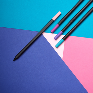 Juego de lápices Portofino HB ecológicos de diseño Perpetua, hechos en Italia, borradores integrados de grafito reciclado, lápices estándar para regalo - Product Image 3